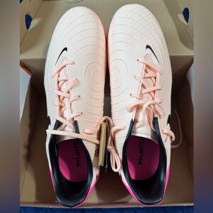 Nike Phantom Pink and Black Soccer cleats.